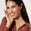 925 Silver Bubble Hoop Earrings in thick gold plating
