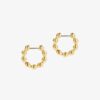 925 Silver Bubble Hoop Earrings with refined hoop profile