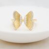925 Silver Butterfly Ring with 14.7mm butterfly detail