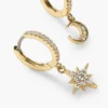 925 Silver Celestial Hoops - Image 6