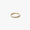 925 sterling silver ring with thick gold plating and bright CZ stones