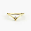 925 Silver Chevron Diamond Ring - Image 2