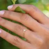 925 Silver Chevron Diamond Ring - Image 5