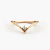 925 Silver Chevron Diamond Ring - Image 6