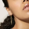 Chiara hoop earrings with sleek polished hoop silhouette