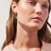 925 silver hoop earrings with thick gold plating