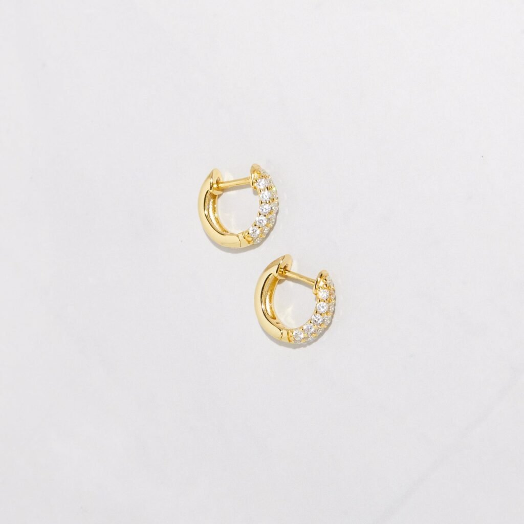 925 Silver Chunky Huggies Earrings