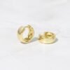 925 Silver Chunky Olivia Hoops Earrings - Image 2