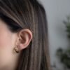 925 Silver Chunky Olivia Hoops Earrings - Image 3