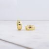 925 Silver Chunky Olivia Hoops Earrings - Image 4