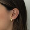 925 Silver Chunky Olivia Hoops Earrings - Image 6