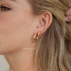 Gold-plated hoop earrings in 925 sterling silver
