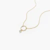 925 Silver Circle Necklace - Image 3