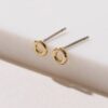 925 Silver Circle Stud Earrings - Image 5