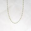 Elegant cream bead necklace with a clean design