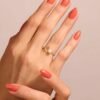 925 Silver Crescent Moon & Pearl Ring
