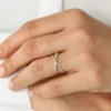 925 Silver Criss Cross Diamond Cluster Ring - Image 4