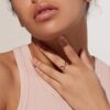 925 Silver Criss Cross Ring - Image 2