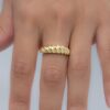 Statement ring with a clean, modern profile