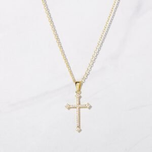 925 Silver Cross Pendant Necklace