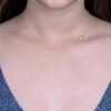 925 Silver Cross Pendant Necklace in sterling silver with gold plating