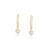 925 sterling silver crown huggies with crown-inspired curves