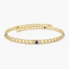 Bold Cuban link bracelet with polished thick gold plating