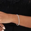 Cuban link bracelet with thick gold plating and polished finish
