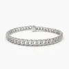 Sterling silver bracelet with premium CZ diamond pave detailing