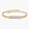 925 Silver Curb Link Bracelet with bold polished links