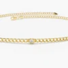 925 Silver Curb Link Bracelet in thick gold plating