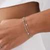 925 Silver Curb Link Bracelet with bold curb link design