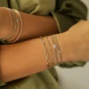 925 Silver Curb Link Diamond Bracelet - Image 4