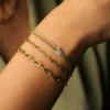 925 Silver Curb Link Diamond Bracelet - Image 5