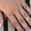 Gold-plated sterling silver wedding ring with curved profile