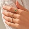 925 Silver Curved Wishbone Wedding Ring - Image 5