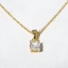 925 Silver Cushion Diamond Necklace - Image 11