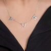 925 Silver Custom Two Initial Pendant - Image 4