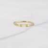 925 Silver Dainty Baguette Ring