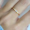 925 Silver Dainty Baguette Ring - Image 6