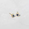 Minimal floral stud earrings with a compact 6mm size