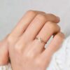 925 Silver Dainty Number Ring