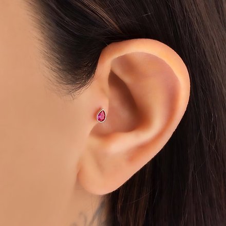 925 Silver Dainty Piercing Earrings