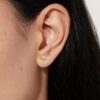 925 Silver Daisy Stud Earrings - Image 2