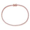 925 Silver Delicate Diamond Tennis Bracelet