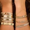 925 Silver Delicate Diamond Tennis Bracelet - Image 6