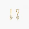 925 Silver Devin Snake Earrings