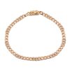 925 Silver Diamond Alternated Cuban Link Bracelet