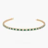 925 silver bracelet featuring classic tennis style and pave setting