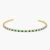 Pave-set bracelet in 925 sterling silver with balanced stone accents